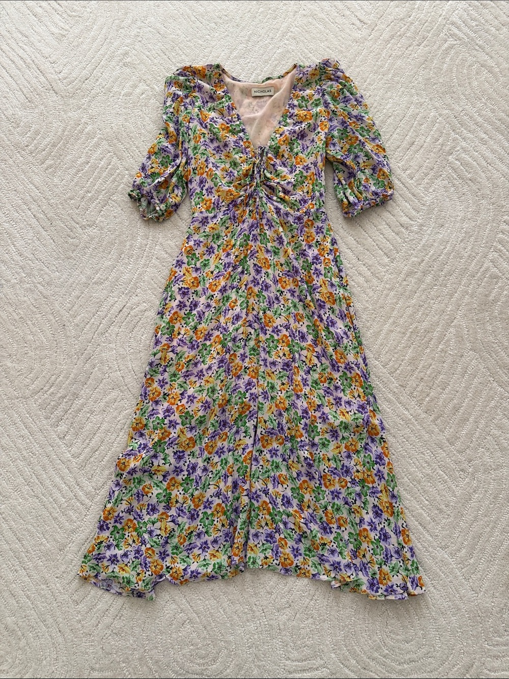 Nicholas Danielle Midi Floral Dress Whistledown